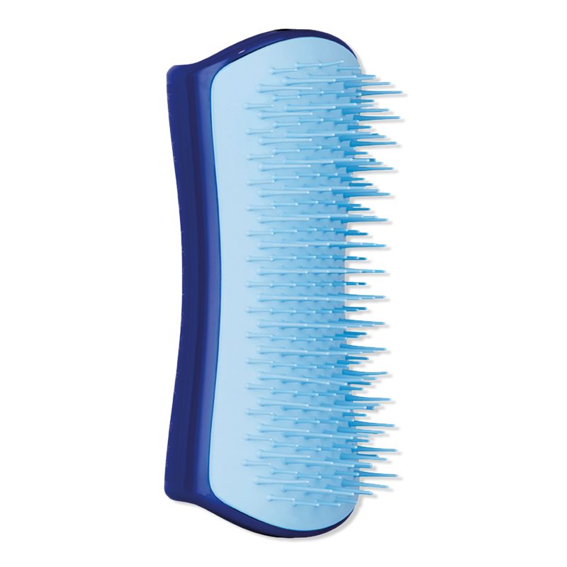 Small De-Shedding Dog Grooming Brush - Light Blue/Blue