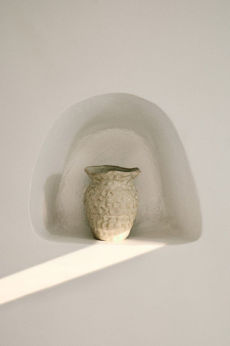 Small sea-inspired stoneware vase