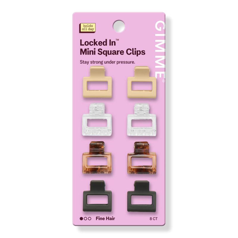 Small Square Claw Clip for Fine Hair
