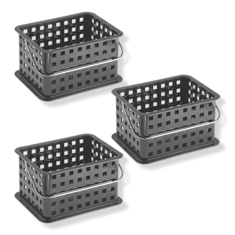 Small Stackable Shower Caddy Basket - Gray