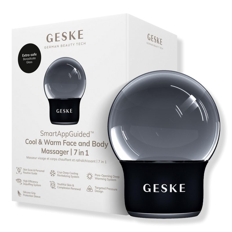 SmartAppGuided Cool & Warm Face & Body Massager | 7 in 1 - Black