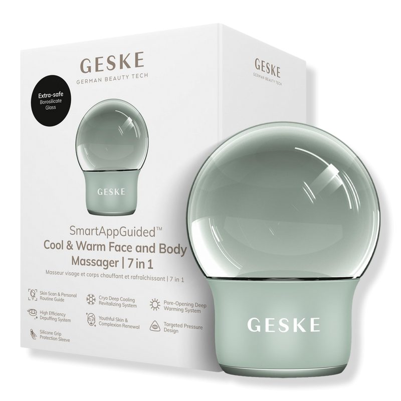 SmartAppGuided Cool & Warm Face & Body Massager | 7 in 1 - Green
