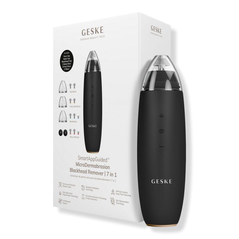 SmartAppGuided MicroDermabrasion Blackhead Remover | 7 in 1 - Gray