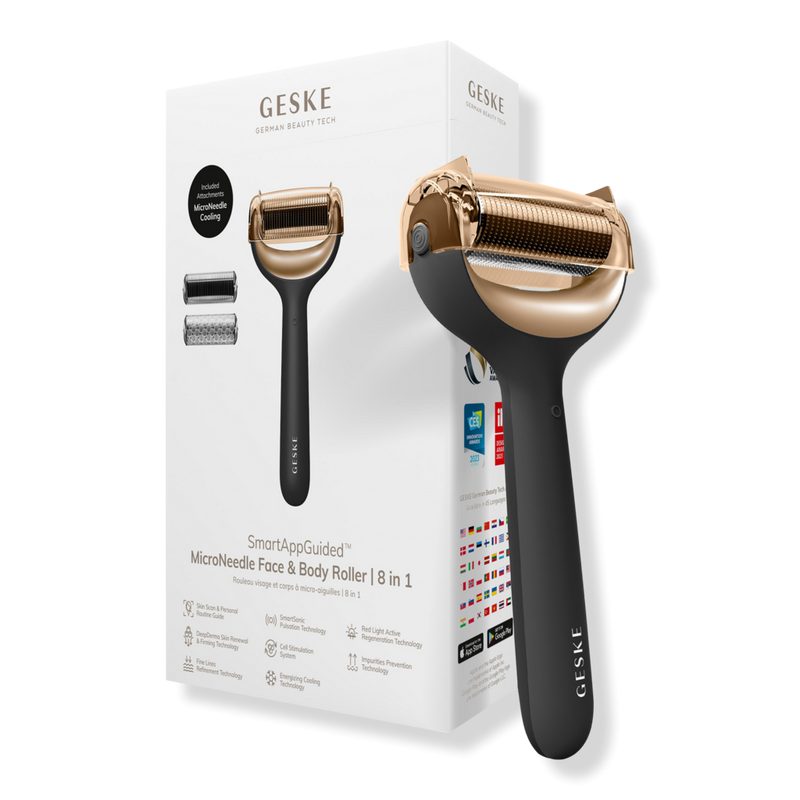SmartAppGuided MicroNeedle Face & Body Roller | 8 in 1 - Gray