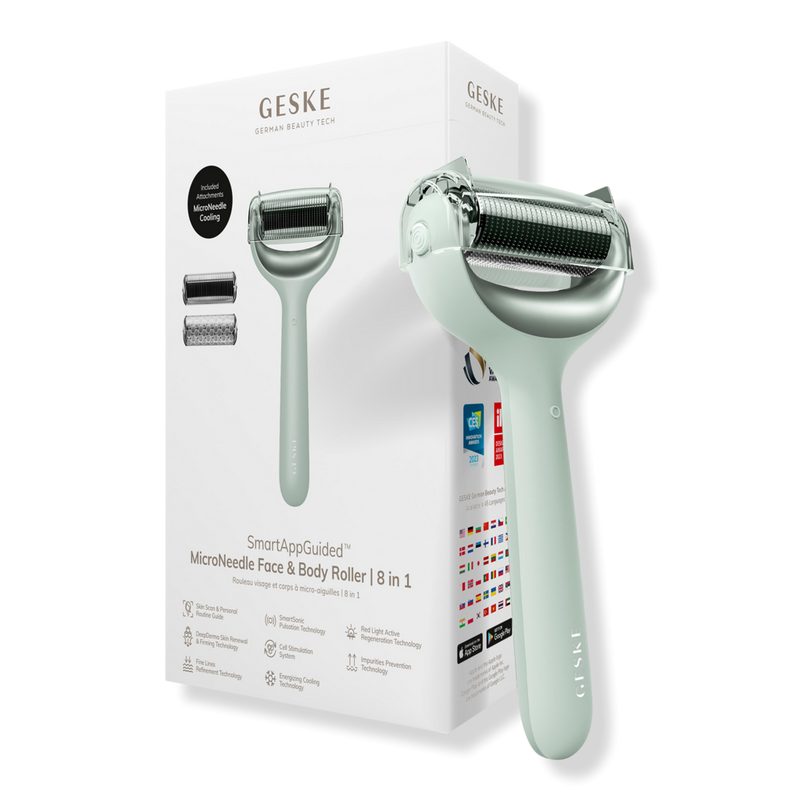 SmartAppGuided MicroNeedle Face & Body Roller | 8 in 1 - Green