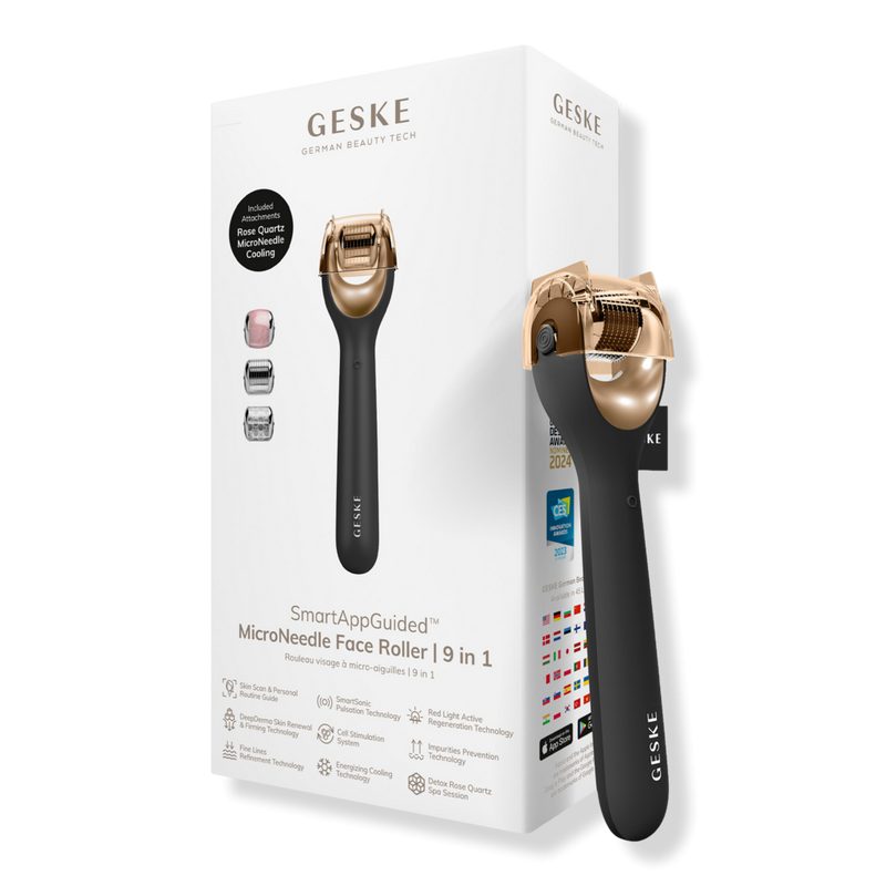 SmartAppGuided MicroNeedle Face Roller | 9 in 1 - Gray