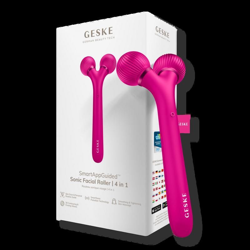 SmartAppGuided Sonic Facial Roller | 4 in 1 - Magenta