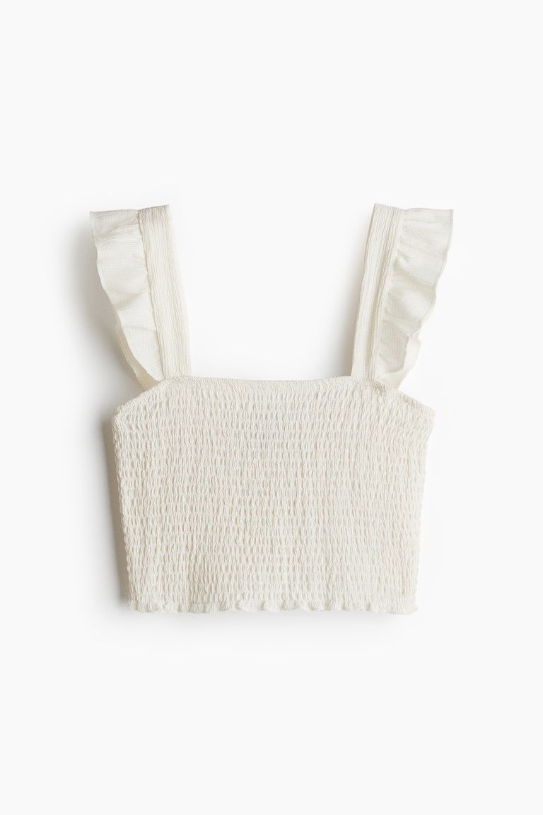 Smocked Crop Top