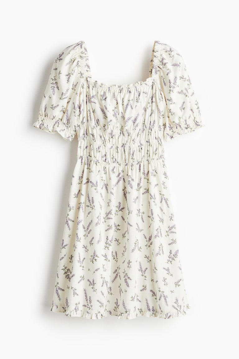 Smocked-Detail Dress
