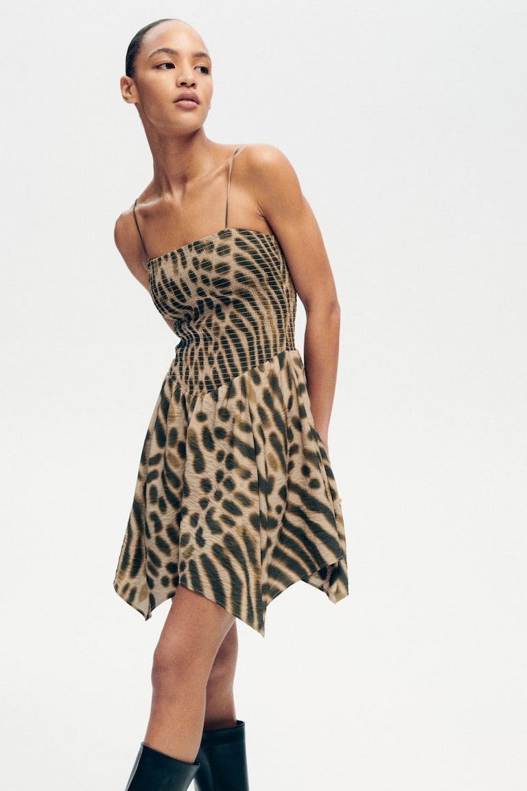 Smocked Strappy Dress