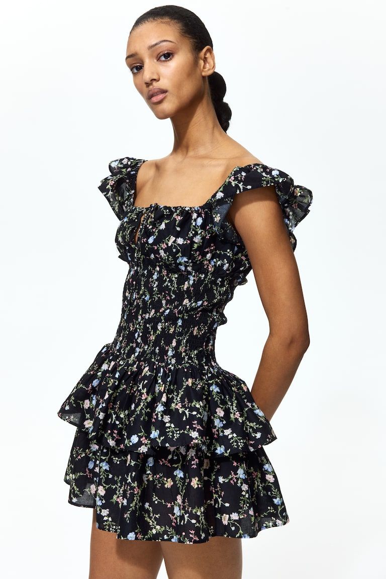 Smocked-Waist Dress