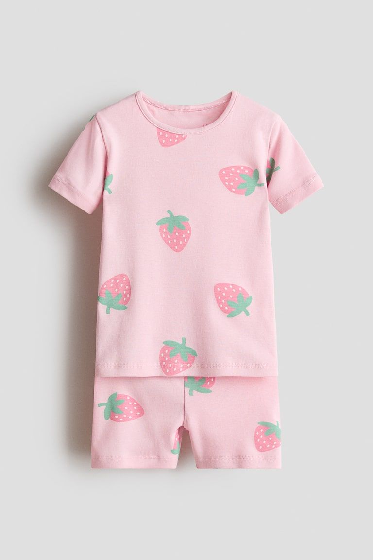 Snug Fit Printed Cotton Pajamas