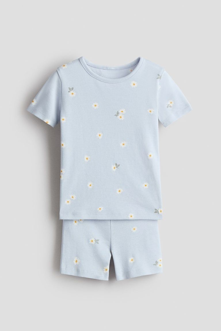 Snug Fit Printed Cotton Pajamas