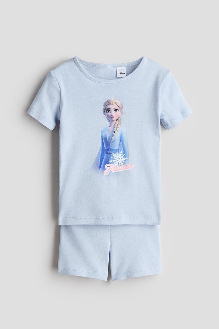 Snug Fit Printed Jersey Pajamas