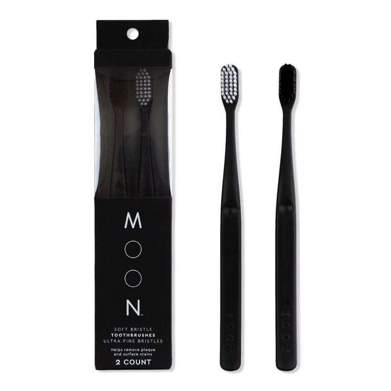 Soft Bristle Black Manual Toothbrush 2 Pack