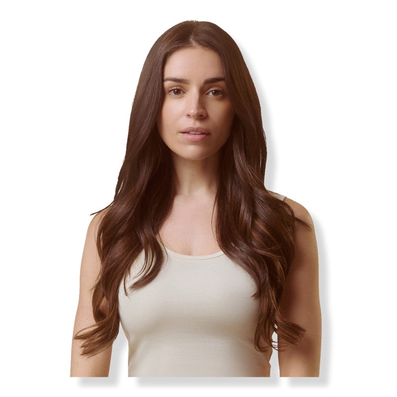 Soft Chestnut Brown Halo Human Hair Extension - 12 Inch Fine