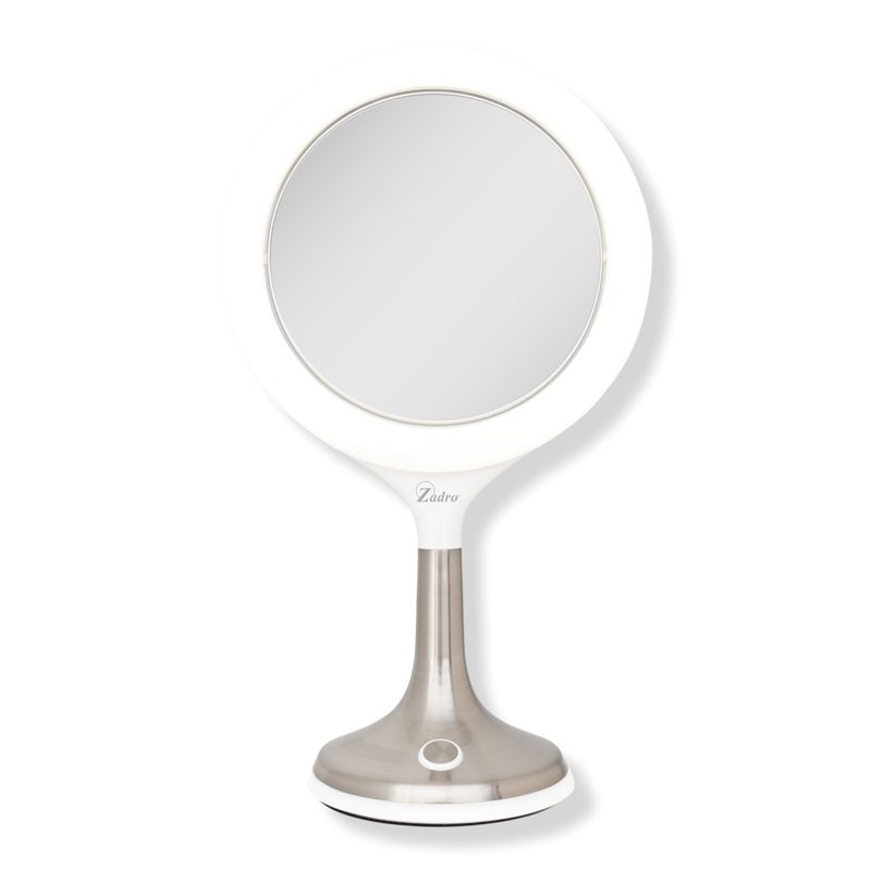 Solana, LED Lighted Makeup Mirror with 8X/1X, Touch Control - White