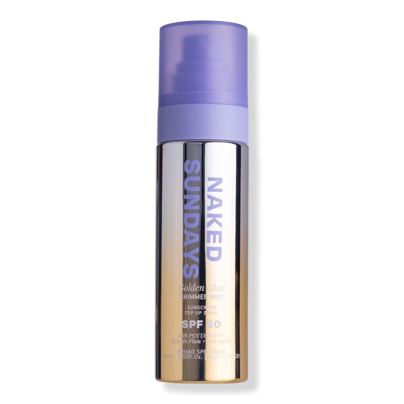 SPF50 Golden Glow Glitter Sunscreen Spray
