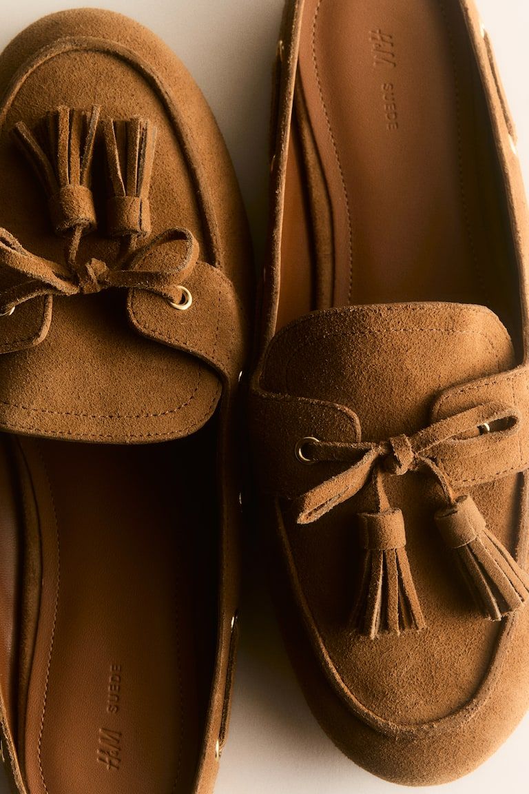 Split Suede Mules