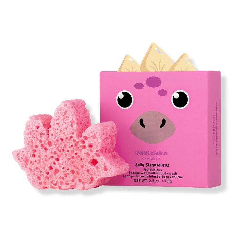Spongeasaurus Sally Stegosaurus Kids Body Wash Infused Shower Loofah Baby Essentials