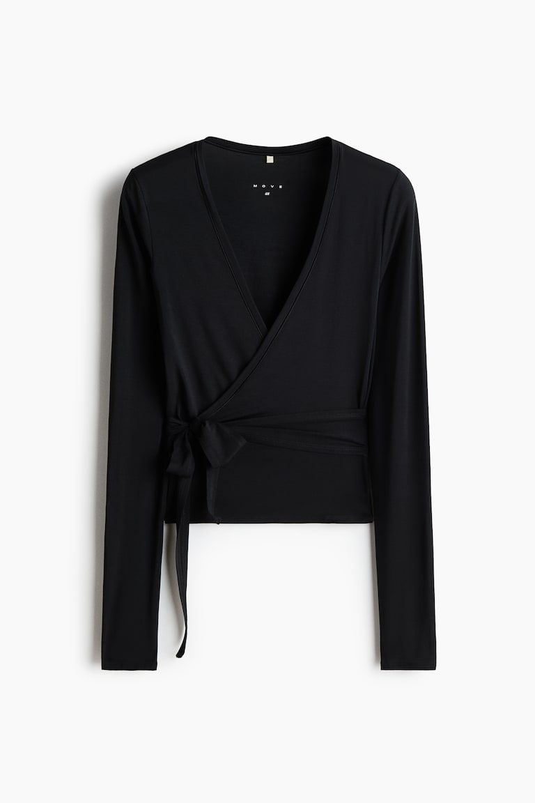 Sports Wrap Top in Modal