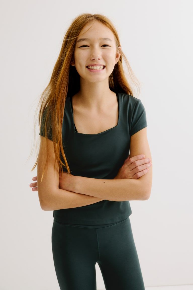 Square Neck Sports Top with DryMove™