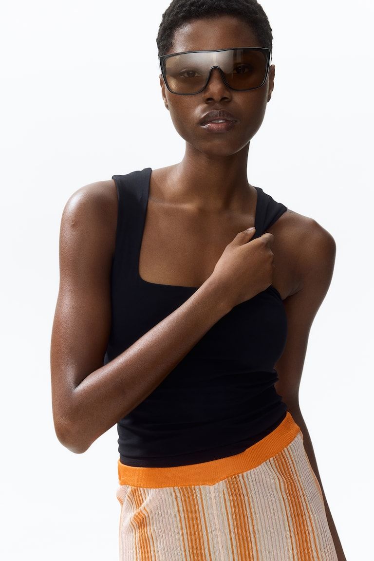 Square-Neck Tank Top