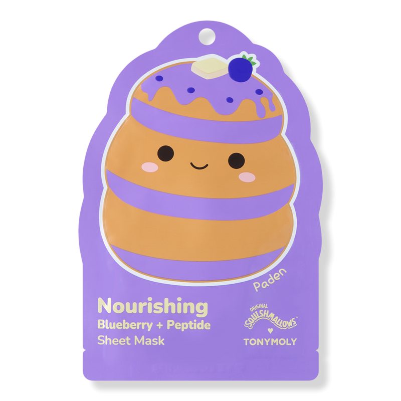 Squishmallows Hydrating Printed Essence Facial Sheet Masks - Paden Nourishing