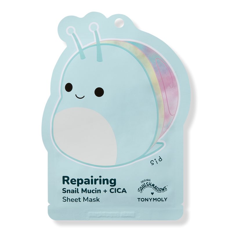Squishmallows Hydrating Printed Essence Facial Sheet Masks - Sid Repairing