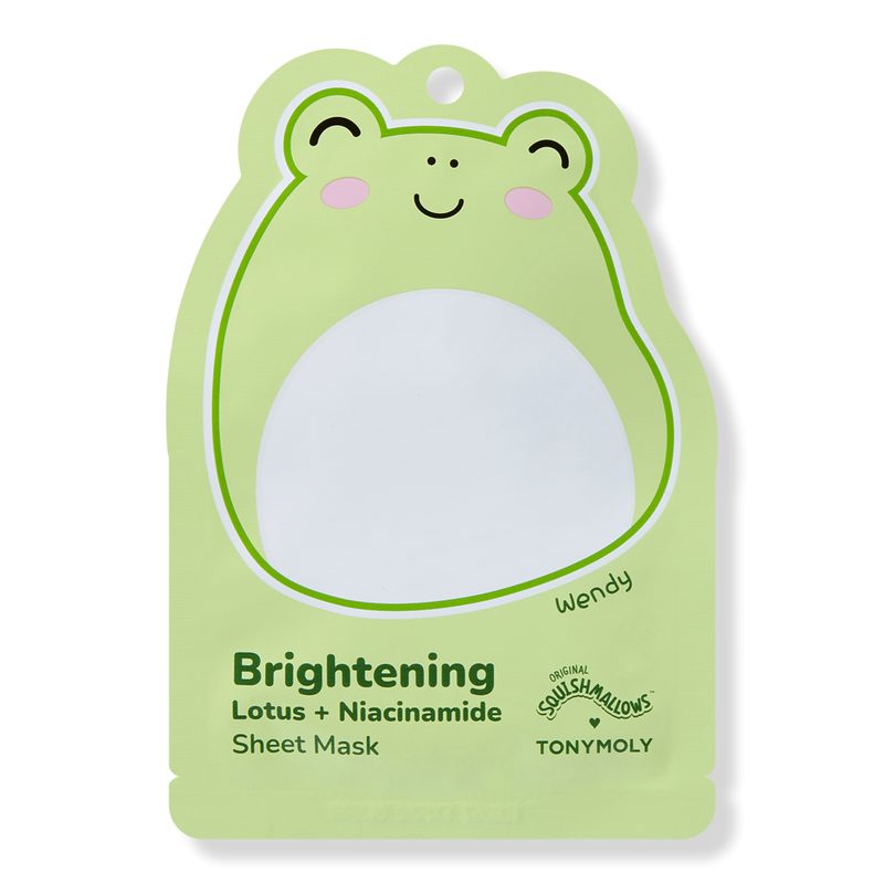 Squishmallows Hydrating Printed Essence Facial Sheet Masks - Wendy Brightening