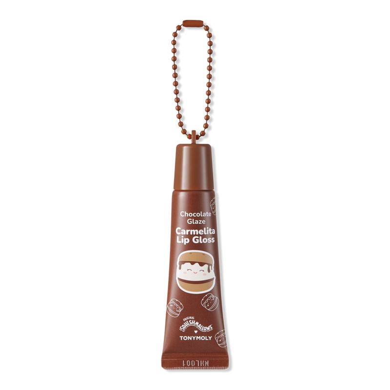 Squishmallows Key Chain High Shine Lip Gloss - Carmelita Chocolate Glaze