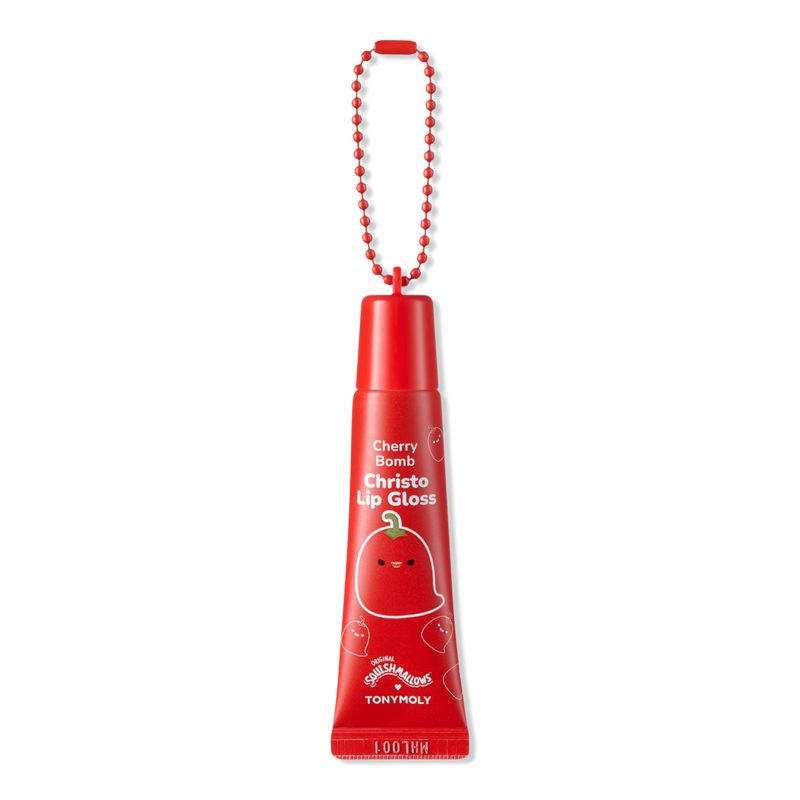 Squishmallows Key Chain High Shine Lip Gloss - Christo Cherry Bomb