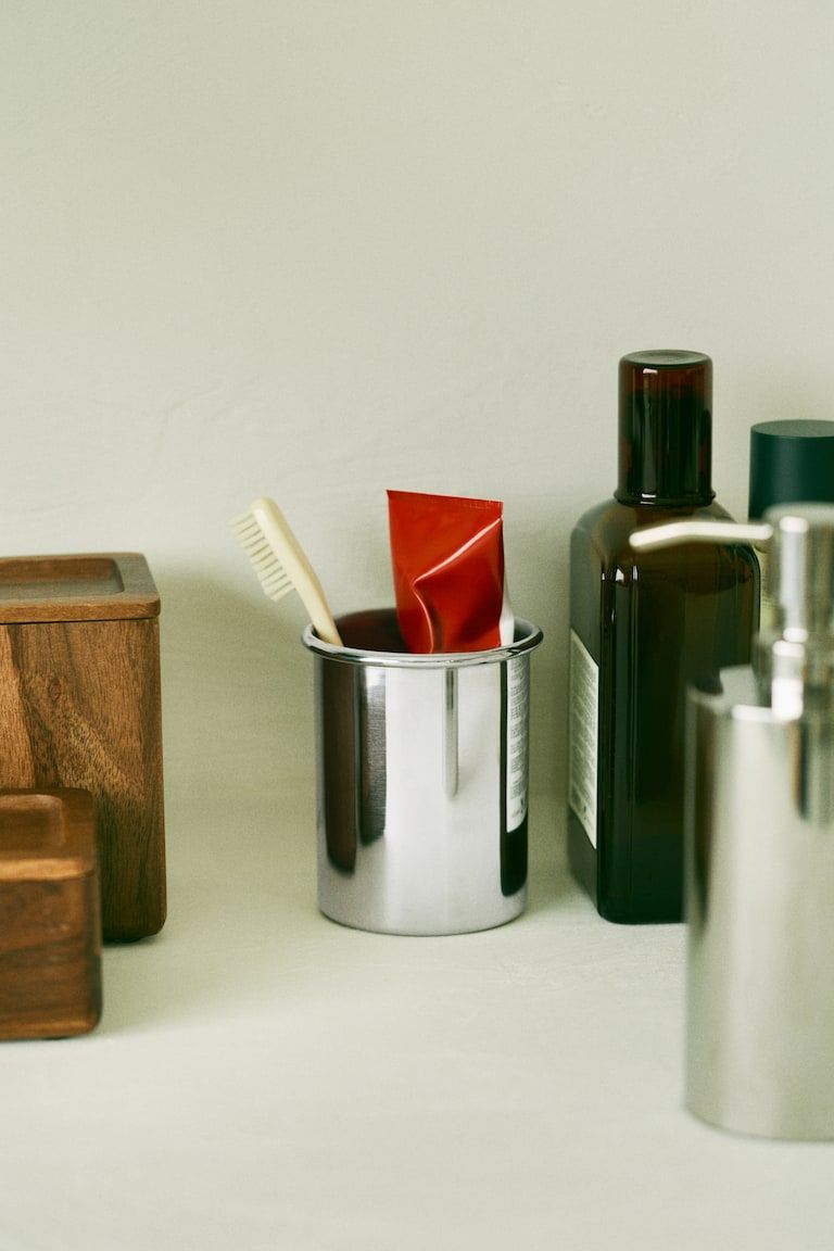 Stainless Steel Toothbrush Mug