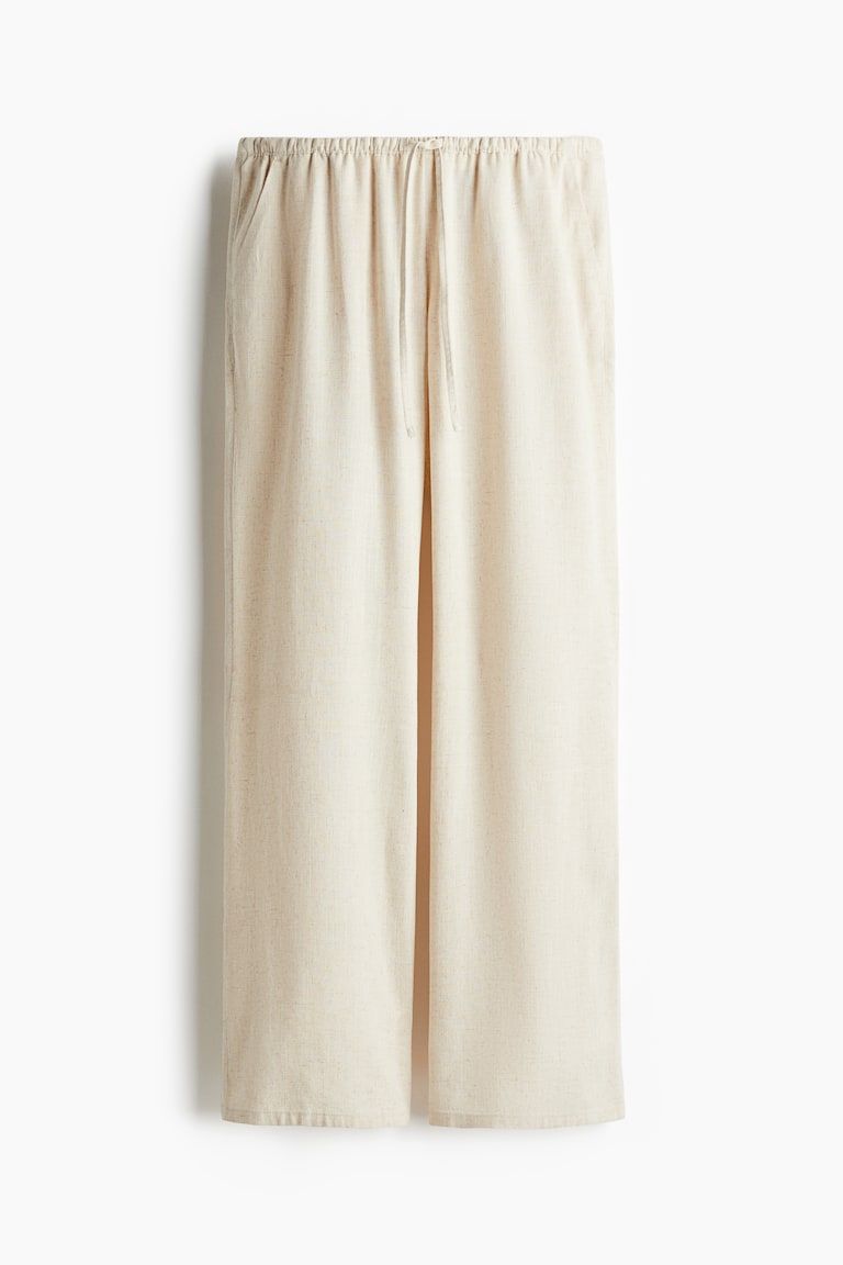 Straight-Leg Drawstring Pants