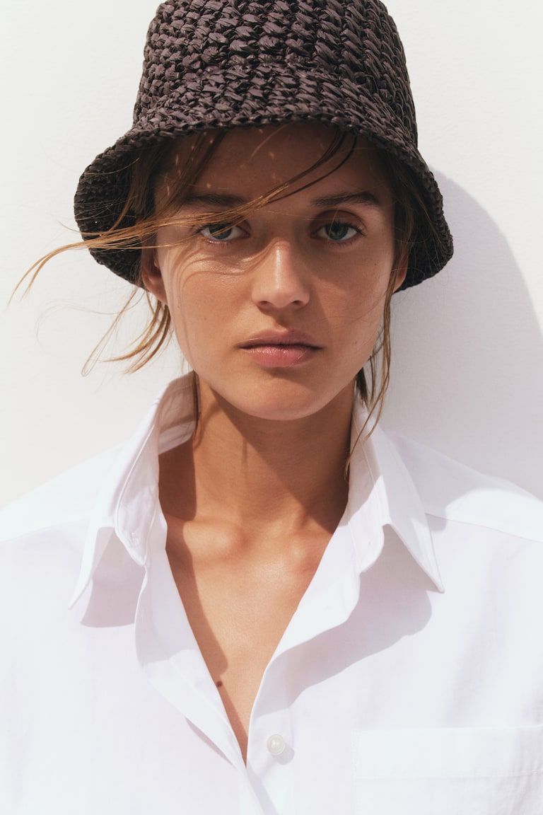 Straw Bucket Hat