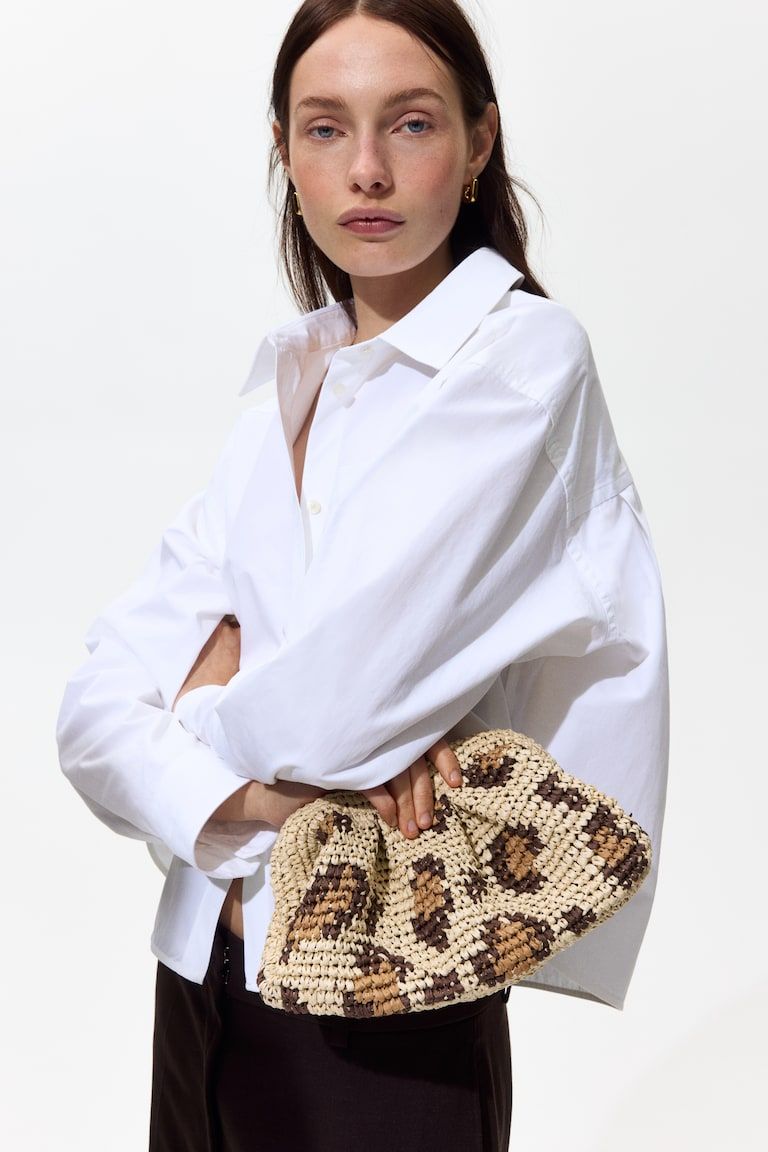 Straw Clutch Bag