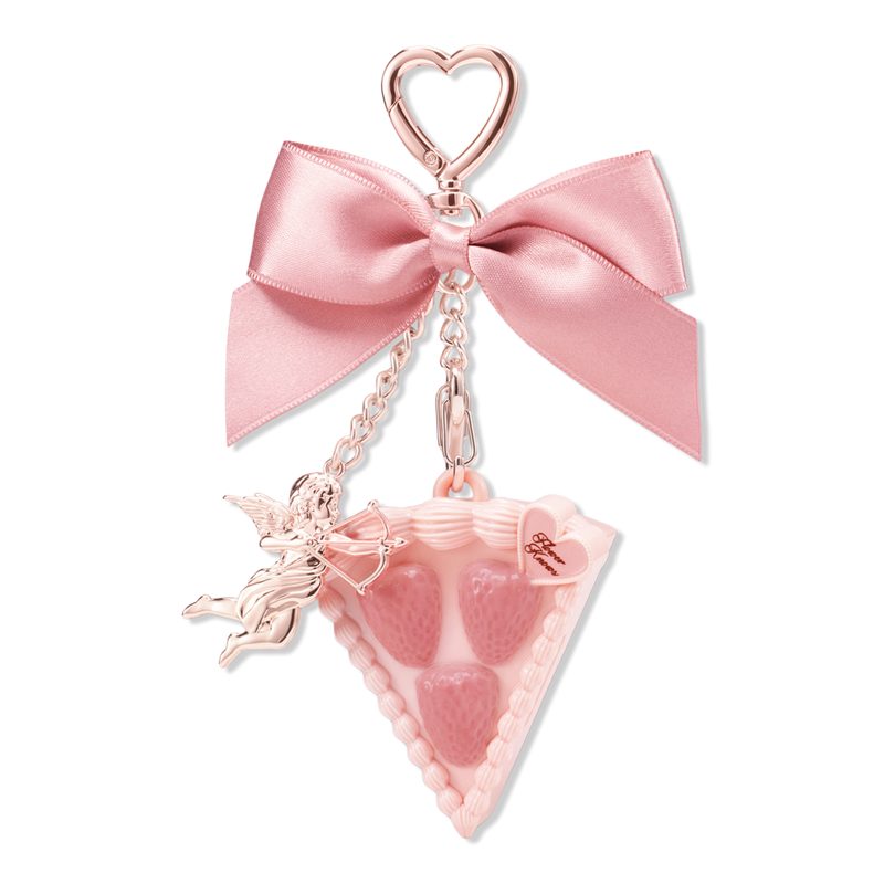 Strawberry Cupid Collection Solid Perfume & Angel Key Chain Set - Lychee Bouquet