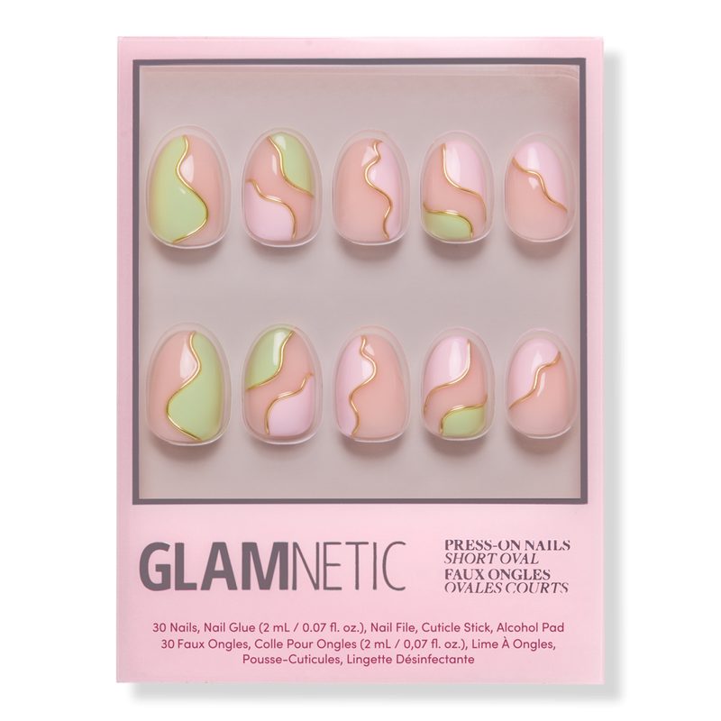 Strawberry Matcha Press-On Nails