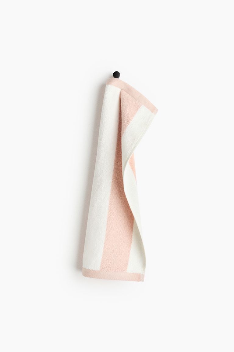 Striped Cotton Terry Guest Towel