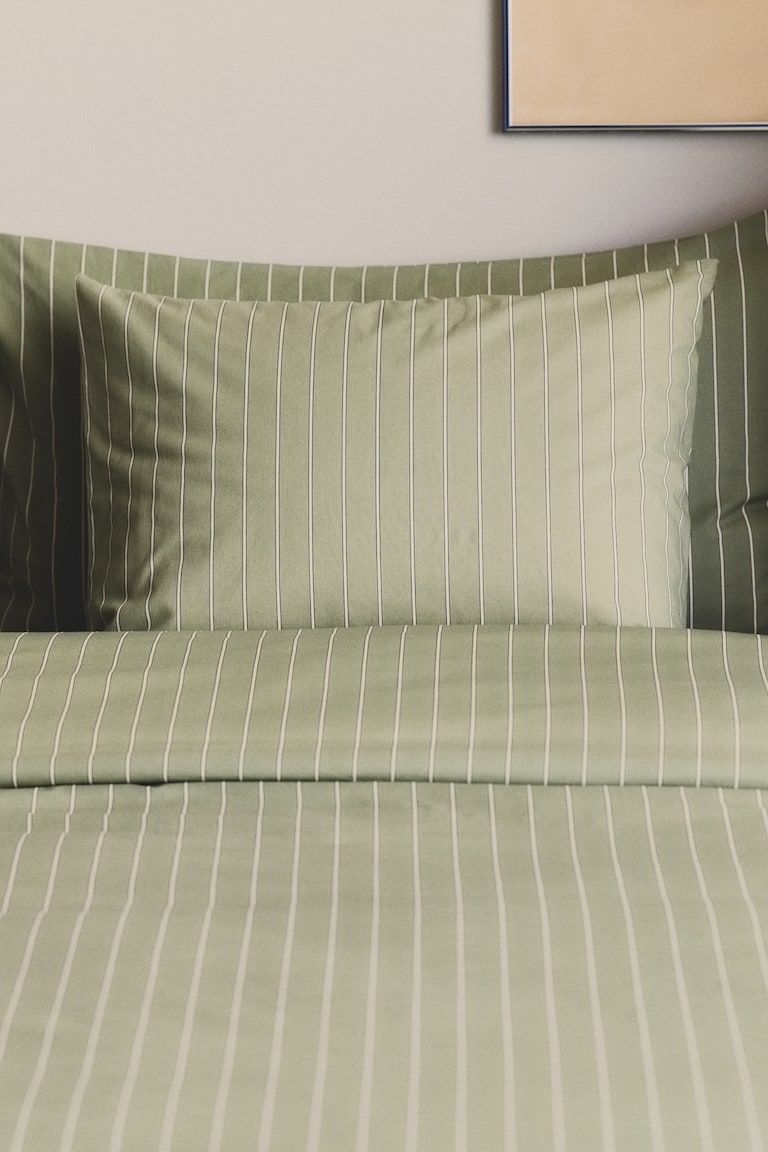 Striped Twin Duvet Cover Set