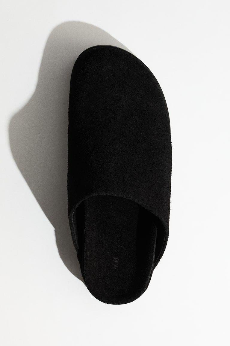 Suede Footbed Mules