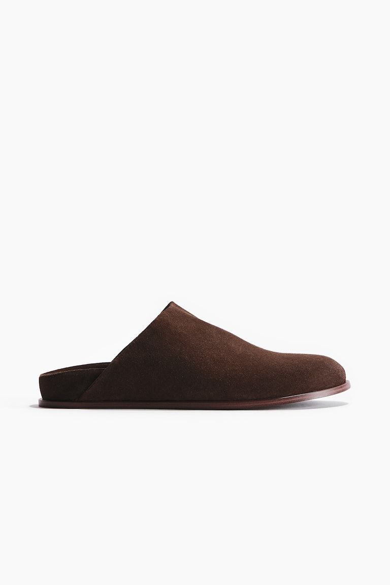 Suede Footbed Mules