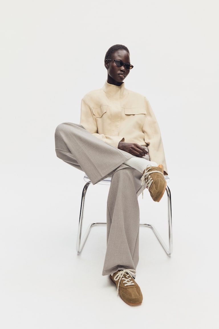 Suede Sneaker-Style Mules