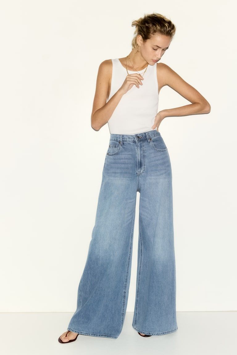 Super Wide High Waist Jeans
