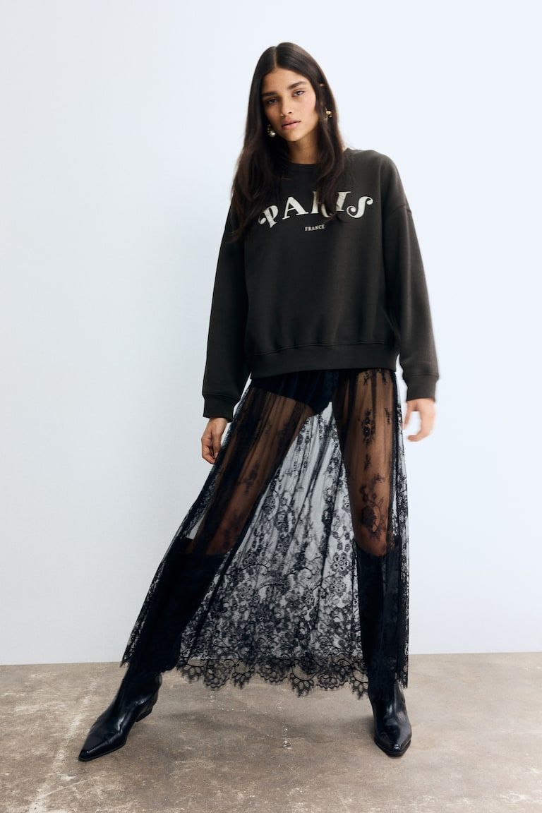 Sweatshirt with Motif