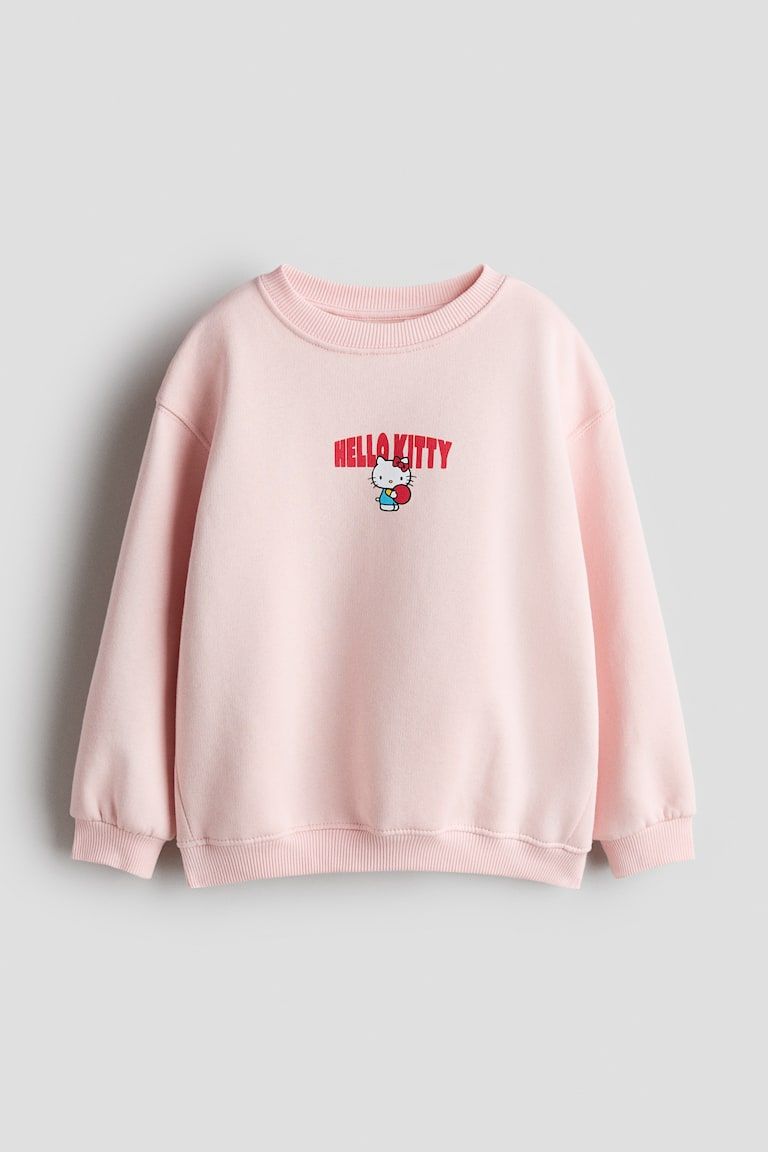 Sweatshirt with Printed Motif