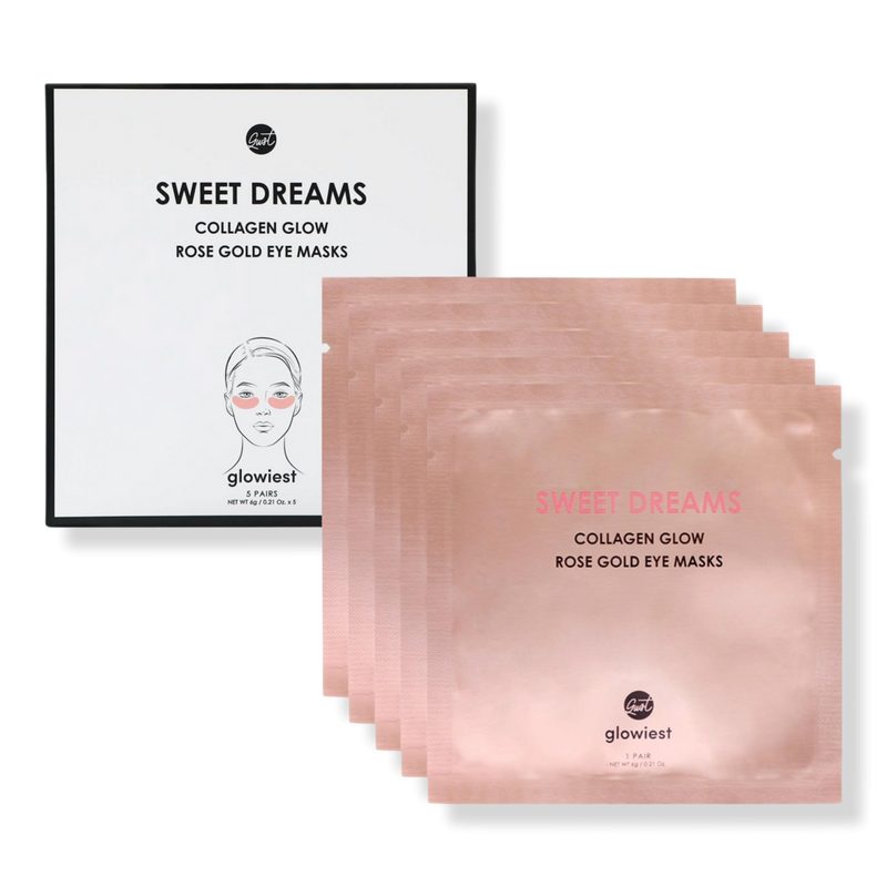 Sweet Dreams Collagen Glow Eye Masks - Rose Gold