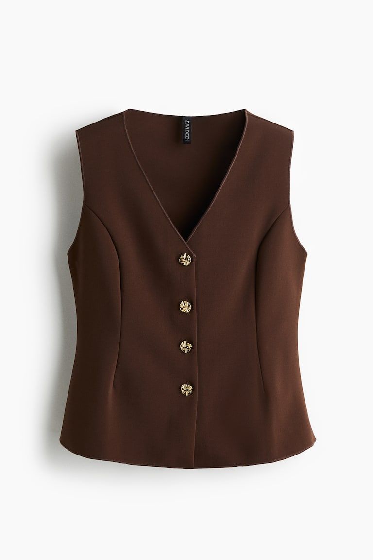 Tailored jersey waistcoat