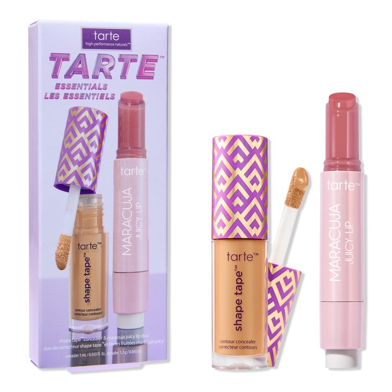 Tarte Essentials Shape Tape & Maracuja Juicy Lip Duo - 35N Medium