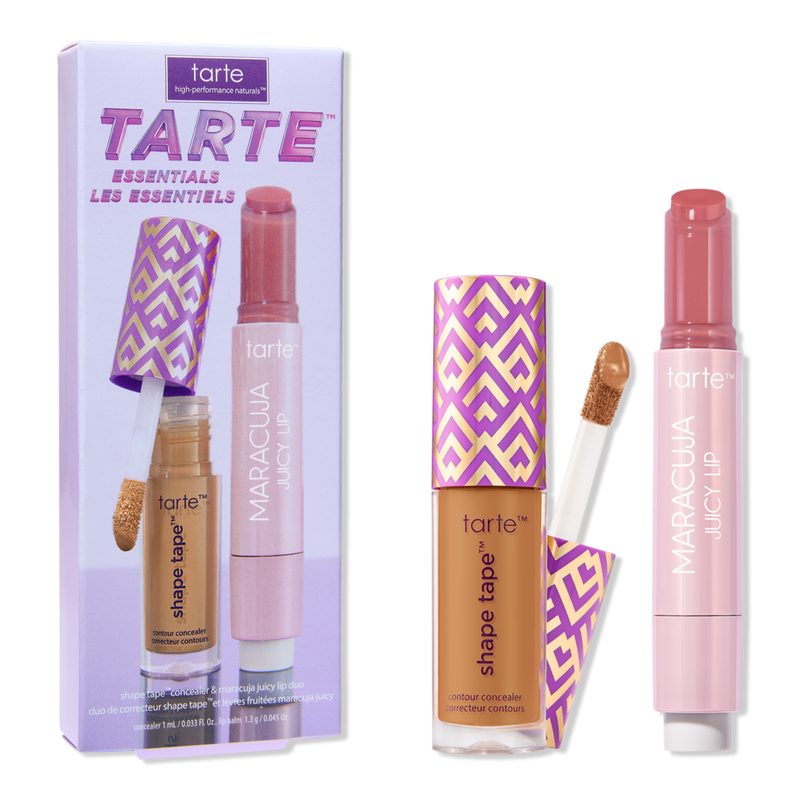 Tarte Essentials Shape Tape & Maracuja Juicy Lip Duo - 42S Tan Sand